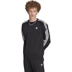 adidas Originals Men’s Adicolor Classics 3-Stripes Crew(Black)
