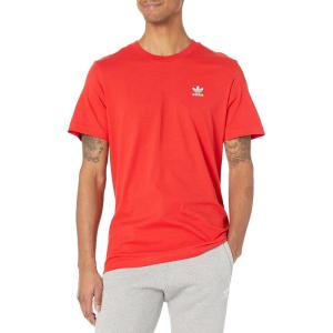adidas Originals Men’s Loungewear Adicolor Essentials Trefoil Tee(Vivid Red)