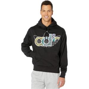 adidas Originals Men’s Trefoil Warm-up Hoodie(Black/White/Black)