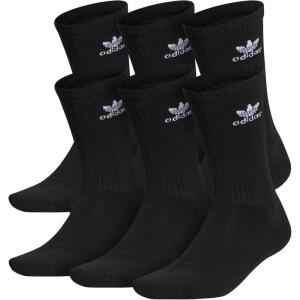 adidas Originals Trefoil (6-Pair) Crew Sock(Black)
