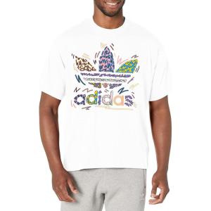 adidas Originals Women’s Love Unites Trefoil Tee(White/Multicolor)