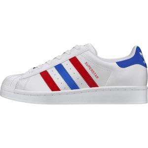 adidas Performance Superstar 2 CF I Basketball Fashion Sneaker(White/Blue/Scarlet)