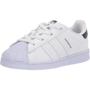 adidas Performance Superstar 2 CF I Basketball Fashion Sneaker(White/White/Black)