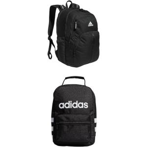 adidas Prime Backpack for Work, Travel Bag for Women and Men with Padded Compartment for Laptop, Black/White/2, One Size(Black/White + Black/White)