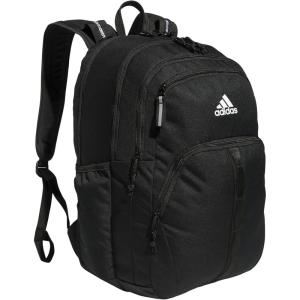 adidas Prime Backpack for Work, Travel Bag for Women and Men with Padded Compartment for Laptop, Black/White/2, One Size(Black/White/2)