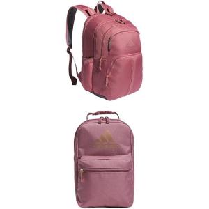 adidas Prime Backpack for Work, Travel Bag for Women and Men with Padded Compartment for Laptop, Black/White/2, One Size(Crimson/Rose Gold + Crimson/Rose Gold)