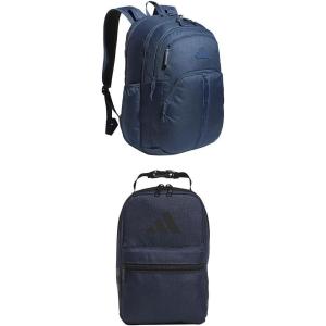 adidas Prime Backpack for Work, Travel Bag for Women and Men with Padded Compartment for Laptop, Black/White/2, One Size(Mineral Blue + Mineral Blue)