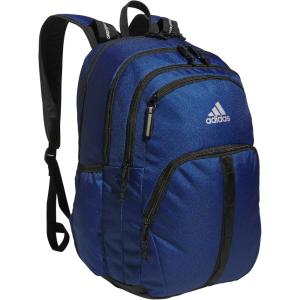 adidas Prime Backpack for Work, Travel Bag for Women and Men with Padded Compartment for Laptop, Black/White/2, One Size(Twill Bright Royal- Legend Ink/Black2)