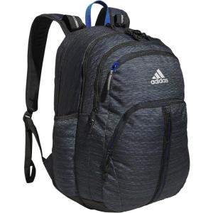 adidas Prime Backpack for Work, Travel Bag for Women and Men with Padded Compartment for Laptop, Black/White/2, One Size(Two Tone Black/Team Royal Blue/2)