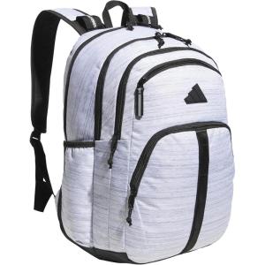 adidas Prime Backpack for Work, Travel Bag for Women and Men with Padded Compartment for Laptop, Black/White/2, One Size(Two Tone White/Black)