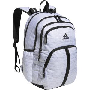 adidas Prime Backpack for Work, Travel Bag for Women and Men with Padded Compartment for Laptop, Black/White/2, One Size(Two Tone White/Black/2)