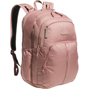 adidas Prime Backpack for Work, Travel Bag for Women and Men with Padded Compartment for Laptop, Black/White/2, One Size(Warm Clay Pink/Black)