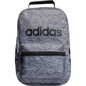 adidas Santiago Lunch Bag Cooler for Women and Men, Insulated Food Container Box with Mesh Pocket, Black/White/3.0, One Size(Jersey Onix Grey/Black/1.0)