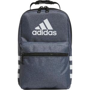 adidas Santiago Lunch Bag Cooler for Women and Men, Insulated Food Container Box with Mesh Pocket, Black/White/3.0, One Size(Twill Onix Grey/Black/3.0)