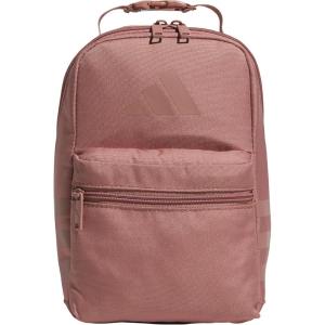 adidas Santiago Lunch Bag Cooler for Women and Men, Insulated Food Container Box with Mesh Pocket, Black/White/3.0, One Size(Warm Clay Pink/Grey Four/3.0)