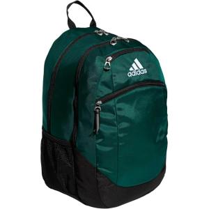 adidas Striker Team Sports Backpack for Soccer and More, Workout Bag for Men and Women, Black/3.0 (36L), One Size(Team Dark Green/Black/White)