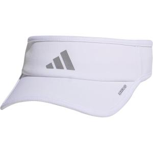 adidas Superlite, Sun Visor Hat for Women, Sport Performance, Outdoor Activities(White/Silver Metallic/3.0)