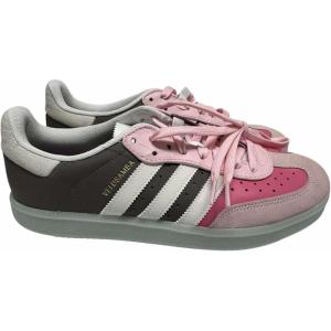 adidas Unisex-Adult Velosamba 2 Sneaker(Charcoal/White/Clear Pink)