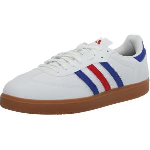 adidas Unisex-Adult Velosamba 2 Sneaker(White/Lucid Blue/Better Scarlet)