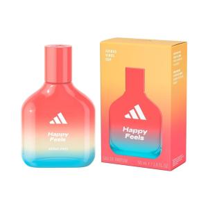 adidas Vibes Energy Drive Eau de Parfum 1.6 fl oz (Pack of 1), Notes of Fougere, Lavender, and Vanilla, Unisex Fragrance, Long Lasting, Sporty Fragrance, Travel Size(Eau de Parfum – Happy Feels)