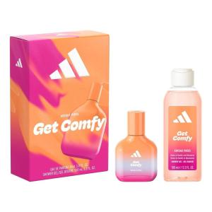 adidas Vibes Energy Drive Eau de Parfum 1.6 fl oz (Pack of 1), Notes of Fougere, Lavender, and Vanilla, Unisex Fragrance, Long Lasting, Sporty Fragrance, Travel Size(Giftset – Get Comfy)