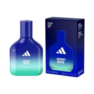 adidas Vibes Energy Drive Eau de Parfum 1.6 fl oz (Pack of 1), Notes of Fougere, Lavender, and Vanilla, Unisex Fragrance, Long Lasting, Sporty Fragrance, Travel Size(Eau de Parfum – Energy Drive)