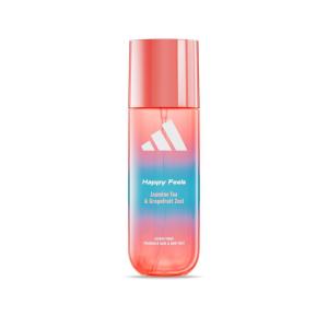 adidas Vibes Energy Drive Eau de Parfum 1.6 fl oz (Pack of 1), Notes of Fougere, Lavender, and Vanilla, Unisex Fragrance, Long Lasting, Sporty Fragrance, Travel Size(Body Mist – Happy Feels)