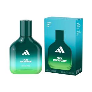 adidas Vibes Energy Drive Eau de Parfum 1.6 fl oz (Pack of 1), Notes of Fougere, Lavender, and Vanilla, Unisex Fragrance, Long Lasting, Sporty Fragrance, Travel Size(Eau de Parfum – Full Recharge)