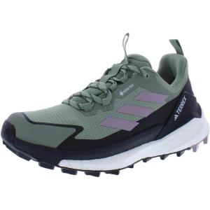 adidas Womens Terrex Free Hiker 2 Low Gtx Hiking Hiking Sneakers Shoes – Yellow(Silver Green/Preloved Fig/Carbon-green)