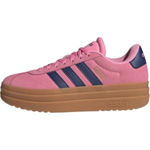adidas Women’s Vl Court Bold Sneaker(Bliss Pink Dark Blue Gold Metallic)