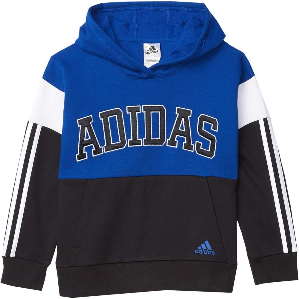 imageadidas Boys Active Sport Athletic Pullover Hooded SweatshirtCore Camo Team Royal