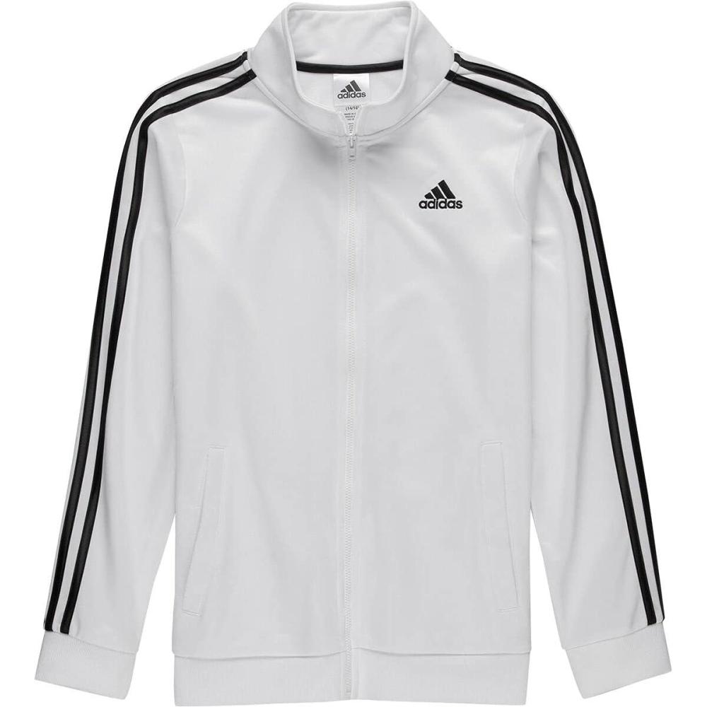 imageadidas Boys Zip Front Iconic Tricot JacketWhite