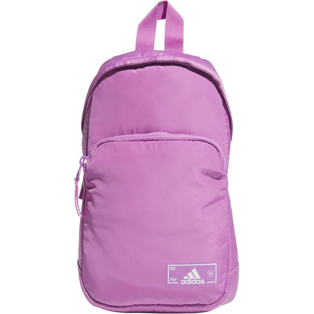 imageadidas Essentials Sling Small Crossbody Bag for Women and Men 5L Black20 One SizePreloved Purple20