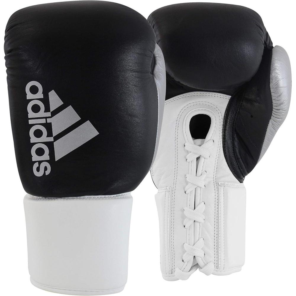 imageadidas Hybrid 400PL Professional Fight GlovesBlackWhite