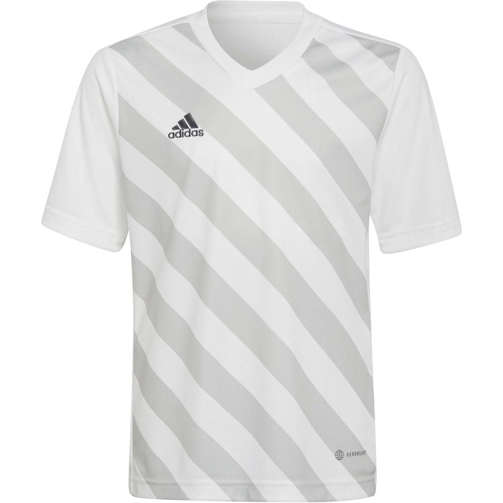 imageadidas Kids Entrada 22 Graphic JerseyWhiteTeam Light Grey