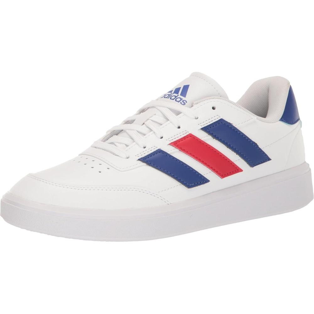imageadidas Mens Courtblock SneakersWhiteWhiteBetter Scarlet