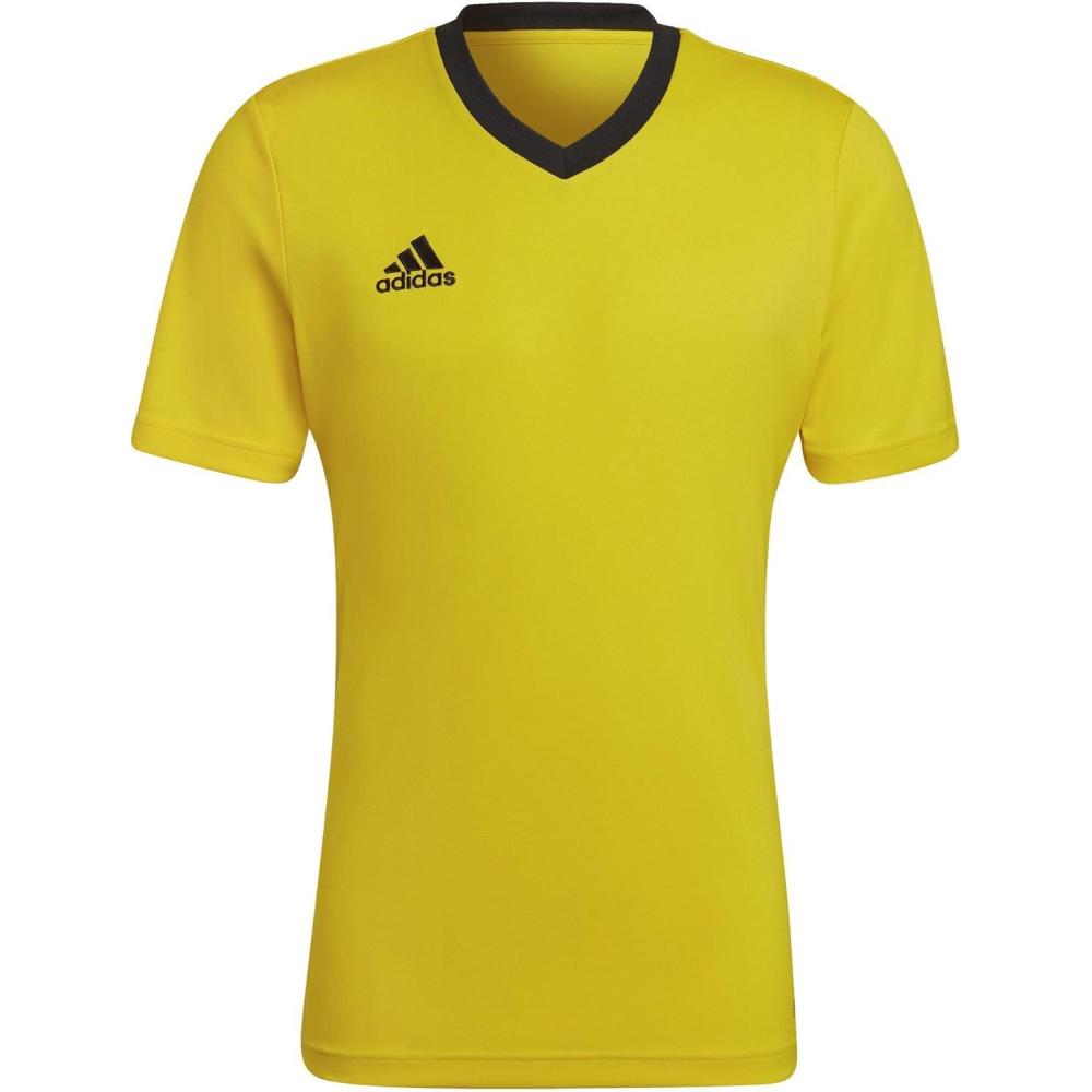 imageadidas Mens Entrada 22 JerseyTeam YellowBlack
