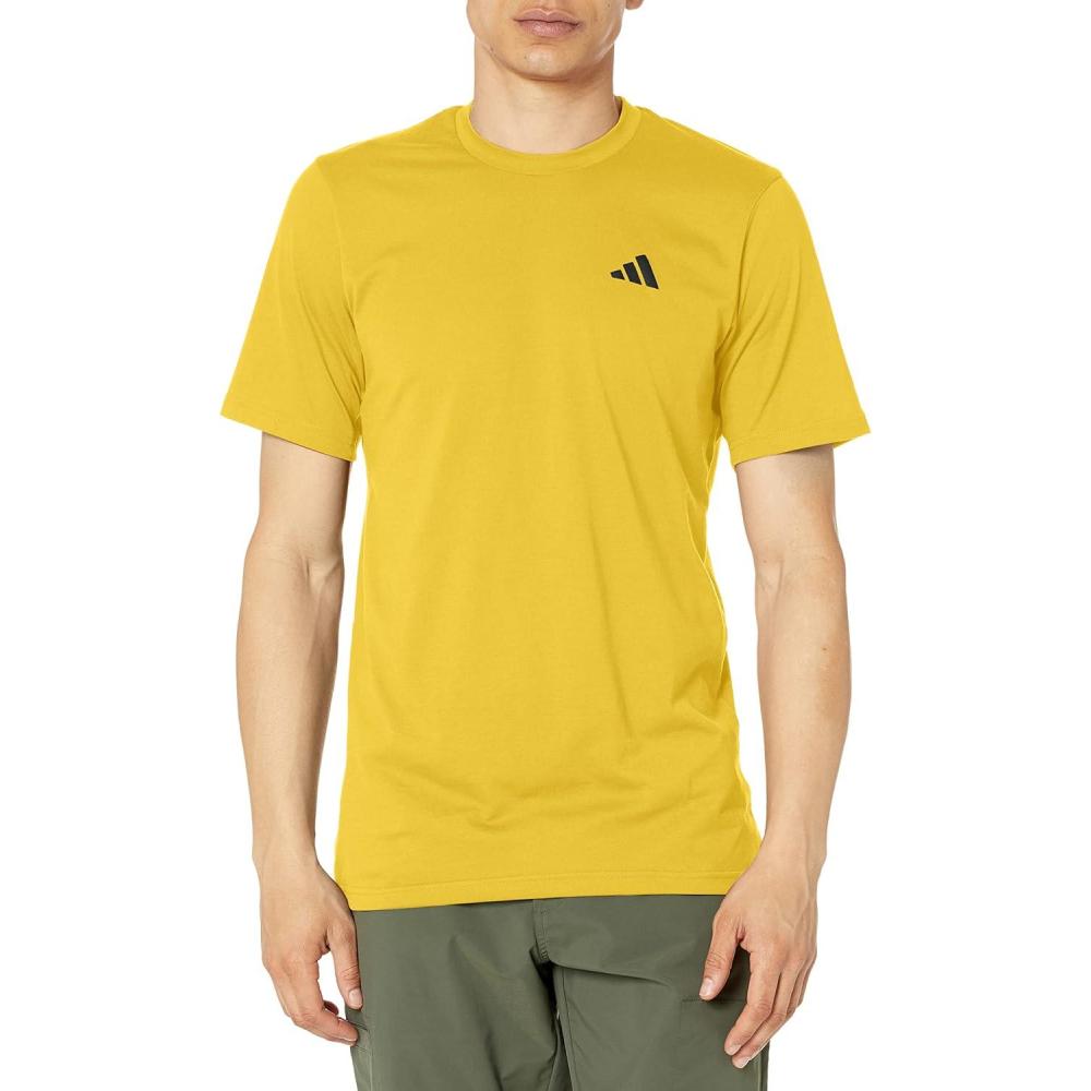 imageadidas Mens Essentials Feel Ready Training TShirtBold GoldBlack