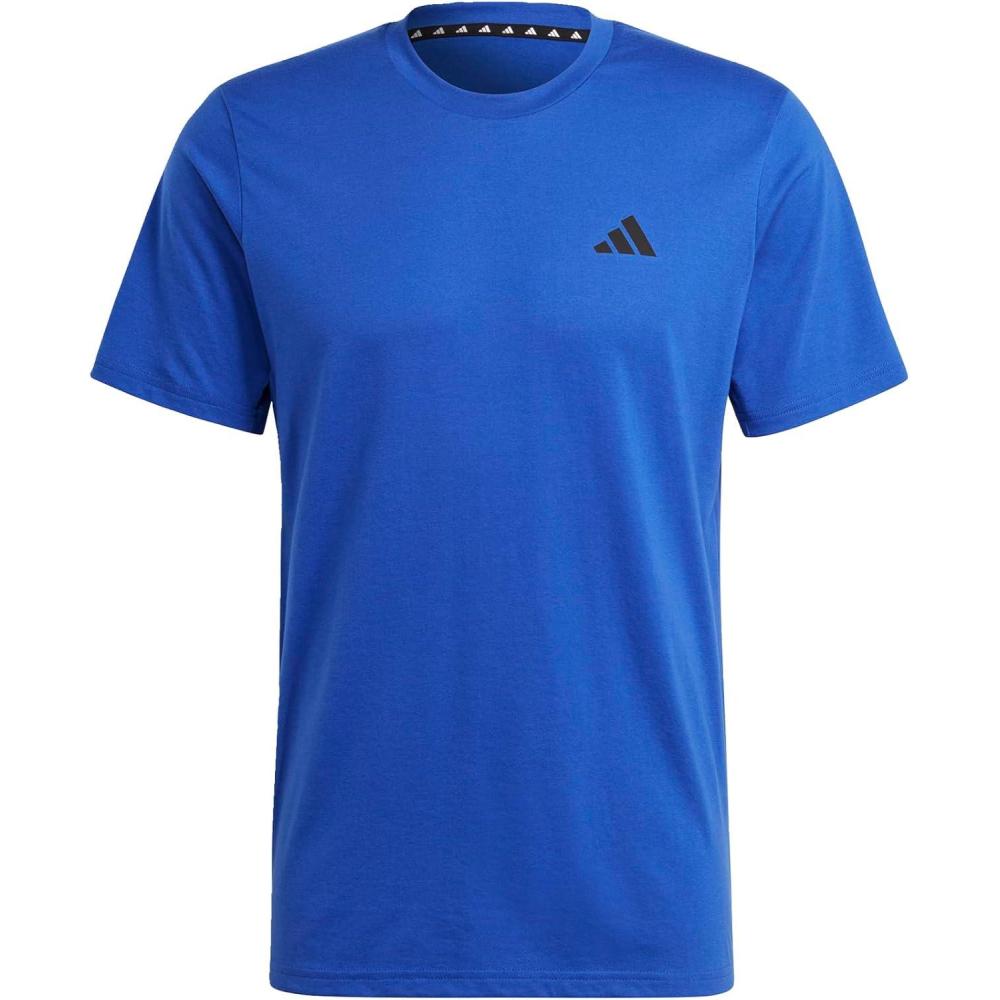 imageadidas Mens Essentials Feel Ready Training TShirtLucid BlueSemi Lucid BlueBlack