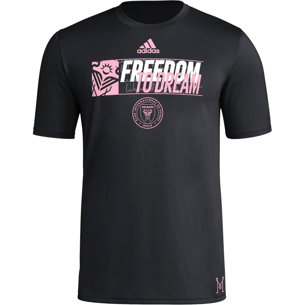 imageadidas Mens Inter Miami Cf MLS Short Sleeve TShirtBlack Inter Miami