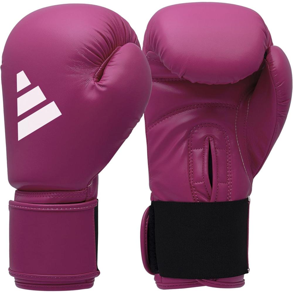 imageadidas Speed 50 Gel Boxing Gloves  Adult Boxing Gloves for Men ampamp Women  Heavy Bag Gloves Kickboxing Gloves for Women MMA Sparring Gloves Punching Bag Gloves for MenMAGENTAWHITE