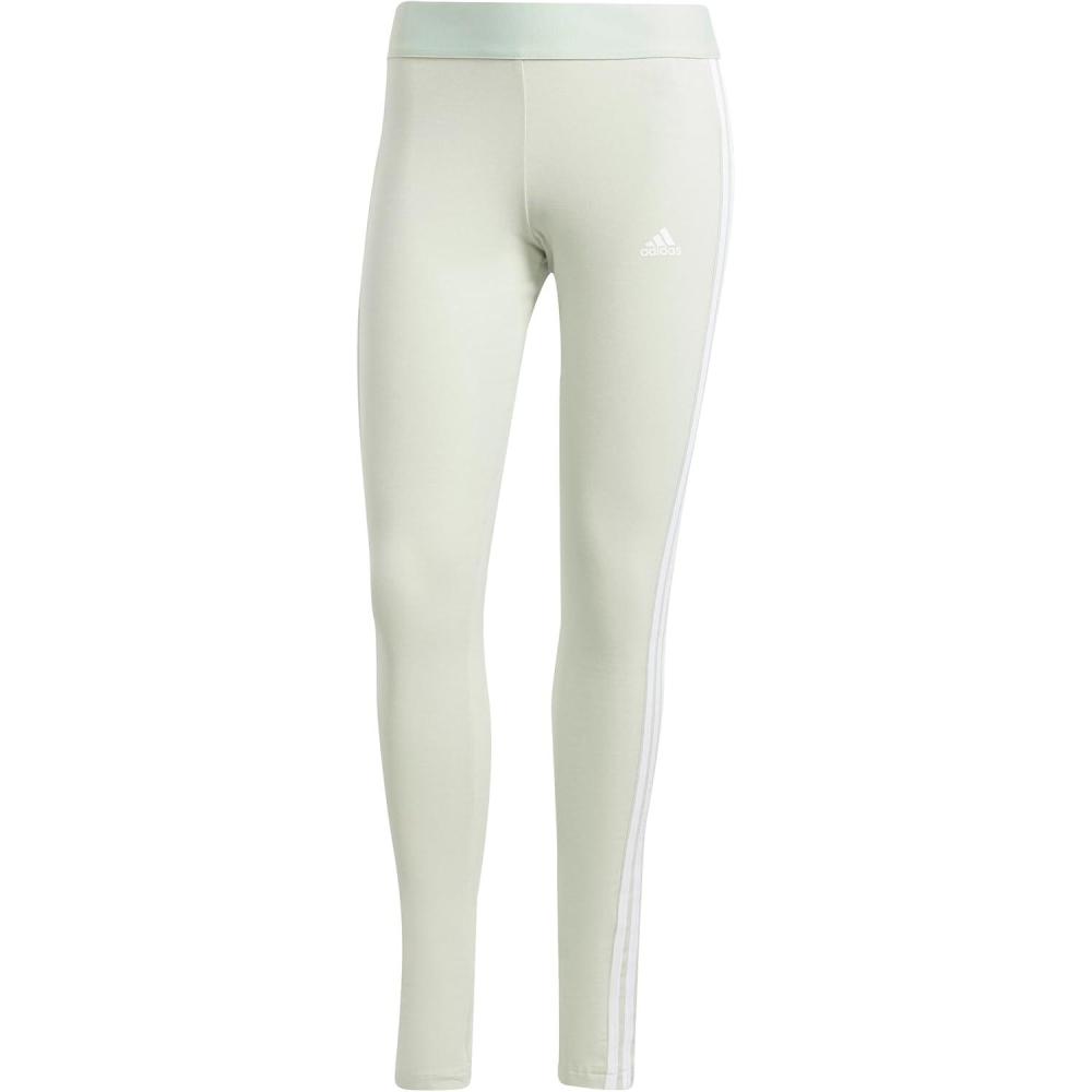 imageadidas Womens Essentials 3Stripes LeggingsLinen Green