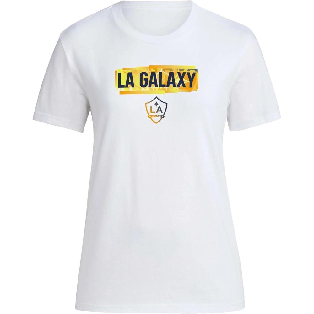 imageadidas Womens La Galaxy MLS Short Sleeve TShirtWhite La