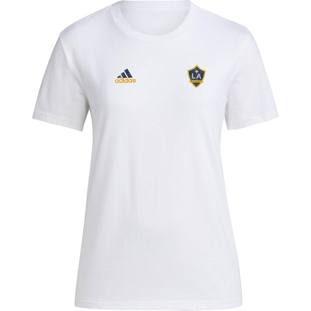 imageadidas Womens La Galaxy MLS Short Sleeve TShirtWhite La Galaxy