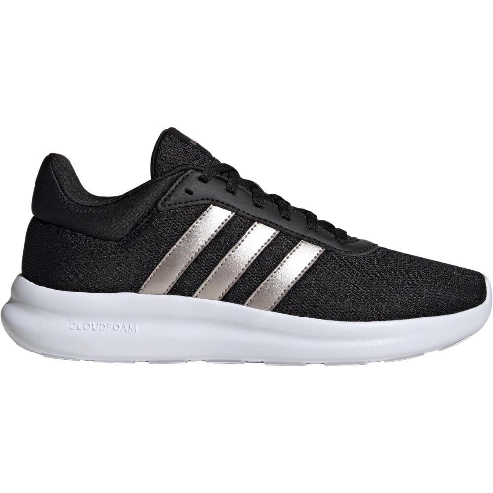 imageadidas Womens Lite Racer 40 SneakerBlackChampagne MetallicChampagne Metallic