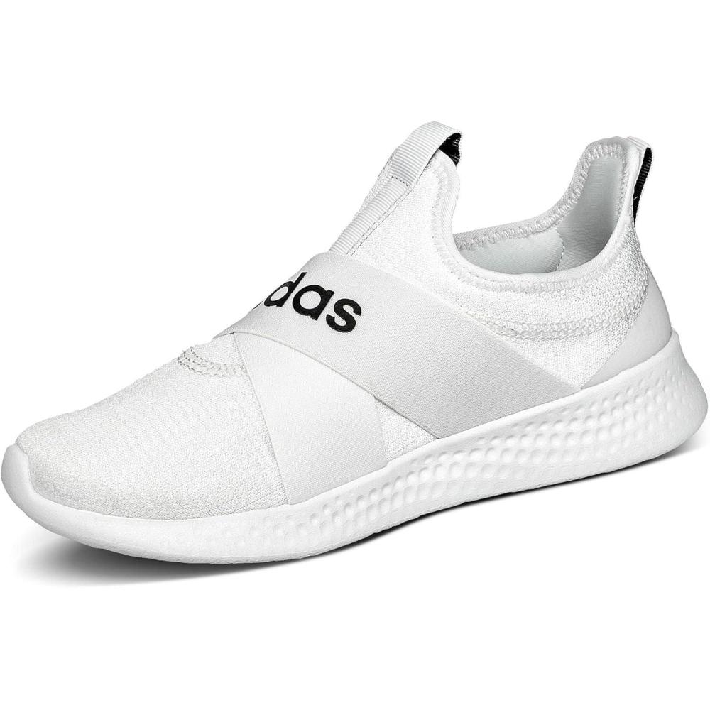 imageadidas Womens Puremotion Adapt SPW Running Sneakers Shoes  PurpleCloud White Core Black Dove Grey