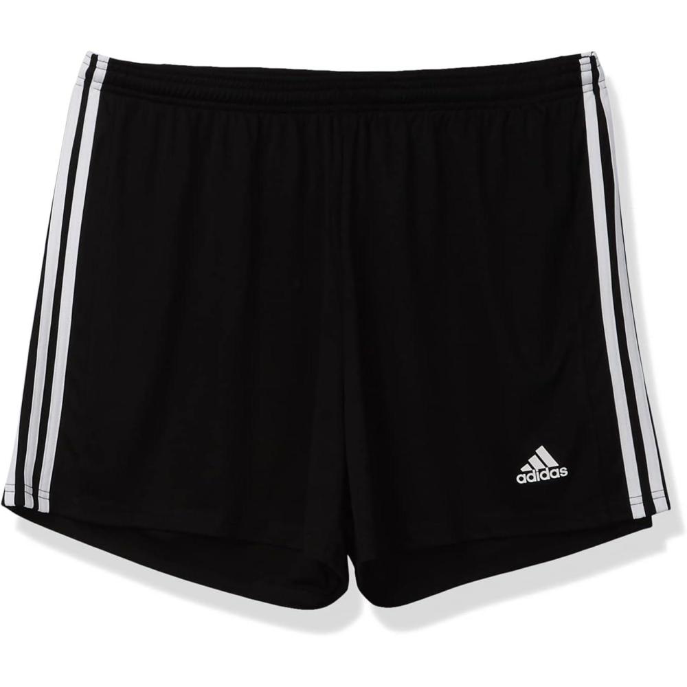 imageadidas Womens Squadra ShortsBlackWhite Full Stripes