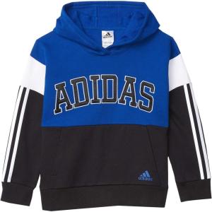 adidas Boys’ Active Sport Athletic Pullover Hooded Sweatshirt(Core Camo Team Royal)