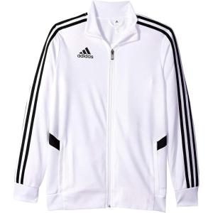 adidas Boys’ Tiro Track Jacket(White/Black)