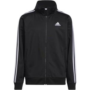 adidas Boys’ Zip Front Iconic Tricot Jacket(Jet Black)